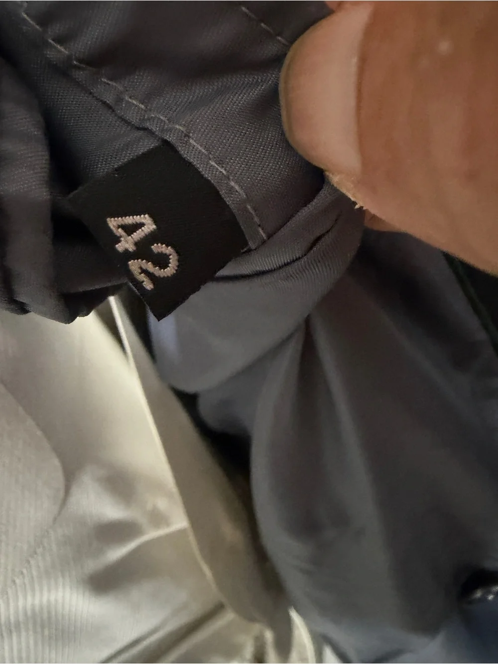 Men's Double-Breasted Navy Pinstripe Blazer
